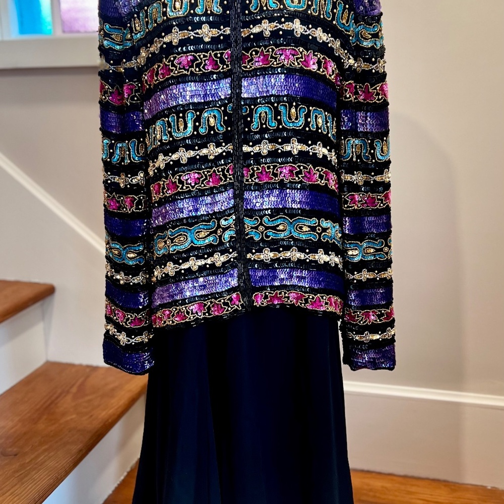 Sequin Jacket & Matching Skirt - Vintage Nina Piccalino
